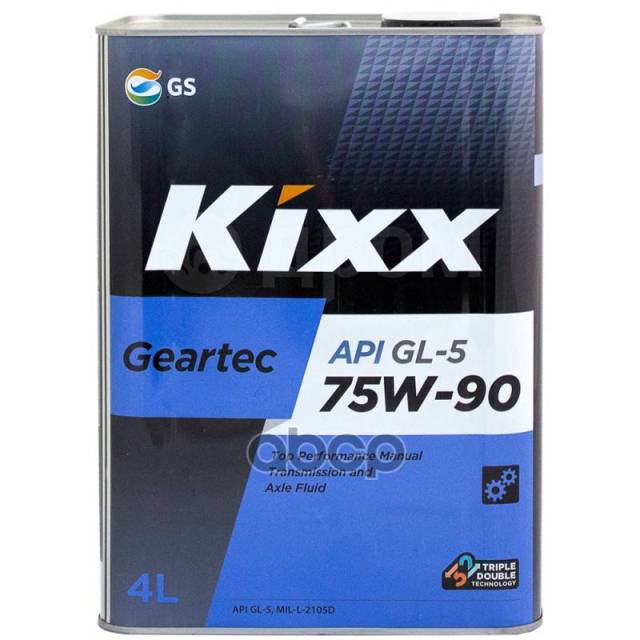 KIXX 75W90 Geartec GL-5 (синт) трансмиссионное масло 4л.